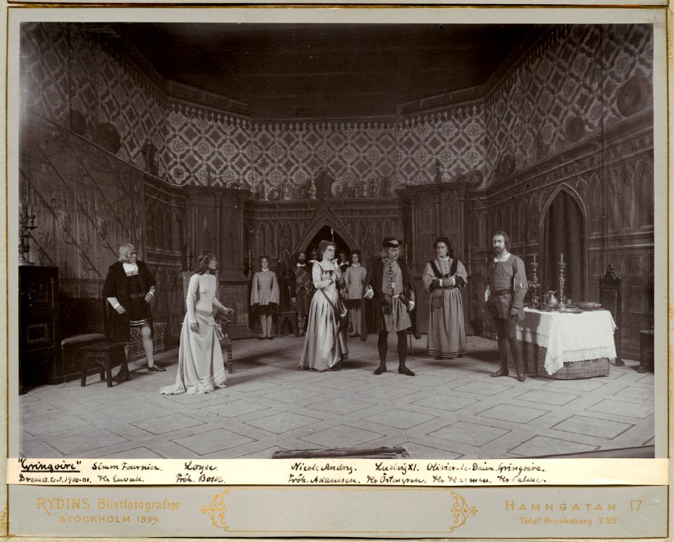 Gringoire, Dramatiska teatern 1900. Föreställningsbild - SMV - H10 047