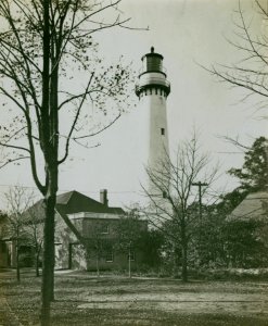 Grosse Point Lighthouse, Evanston, Illinois, early 20th century (NBY 533) photo