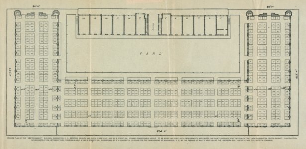 Ground plan of the Center Market building, Washington, D.C. ... LCCN2006686209