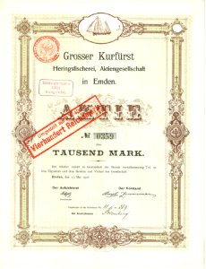 Grosser Kurfürst Heringsfischerei 1906