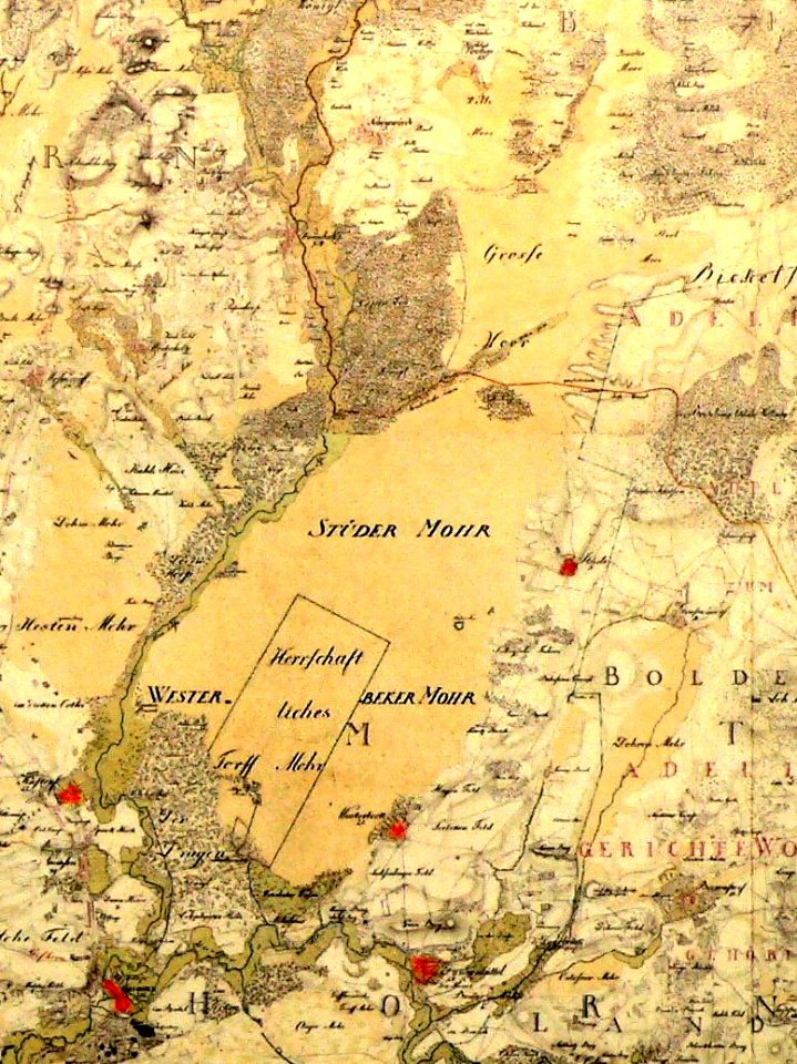 Grosses Moor Karte 1780