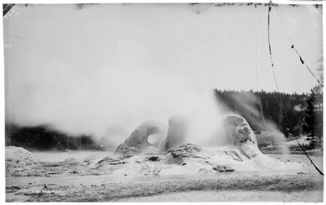 Grotto Geyser, Yellowstone National Park - NARA - 516846