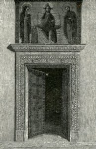 Grottaferrata porta marmorea della chiesa di Santa Maria