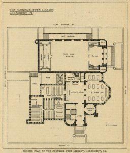 Ground plan of the Carnegie Free Library, Allegheny, Pa LCCN2007682635