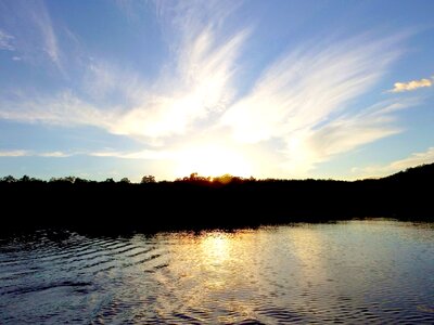 Sky evening reflection photo