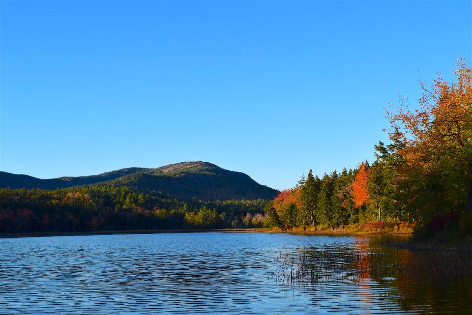 Mountain reflection nature photo