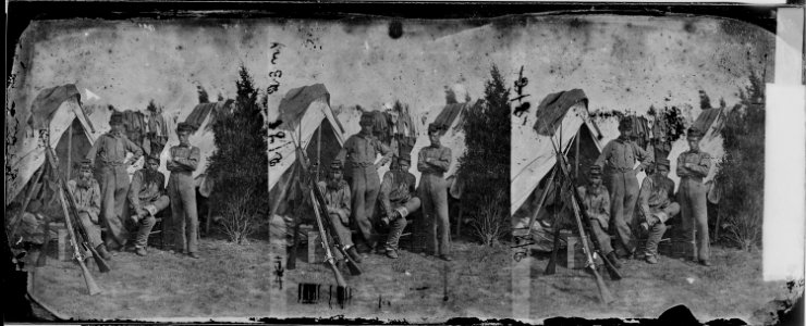 Group of Co. D 23rd. Infantry, N.Y - NARA - 529457