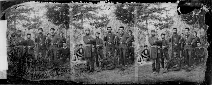 Group of Co. D, 4th Infantry, Mich - NARA - 529426 photo
