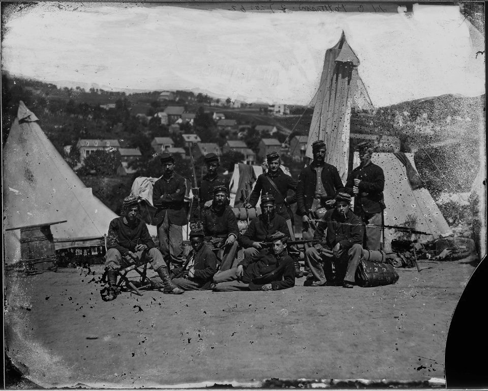 Group of infantry with H.O. Patterson - NARA - 529068