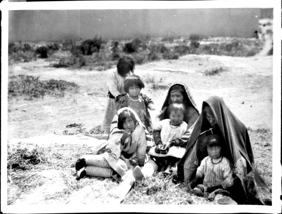 Group of Laguna Indians at Paquate, New Mexico, ca.1900 (CHS-3908)