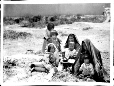 Group of Laguna Indians at Paquate, New Mexico, ca.1900 (CHS-3908)
