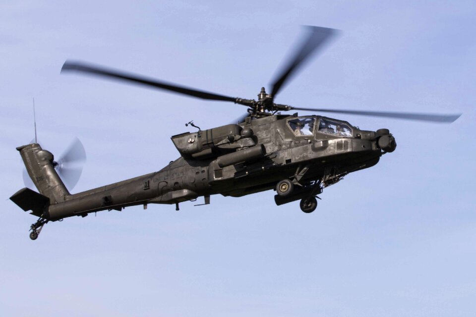 Aviation helicopter blue army