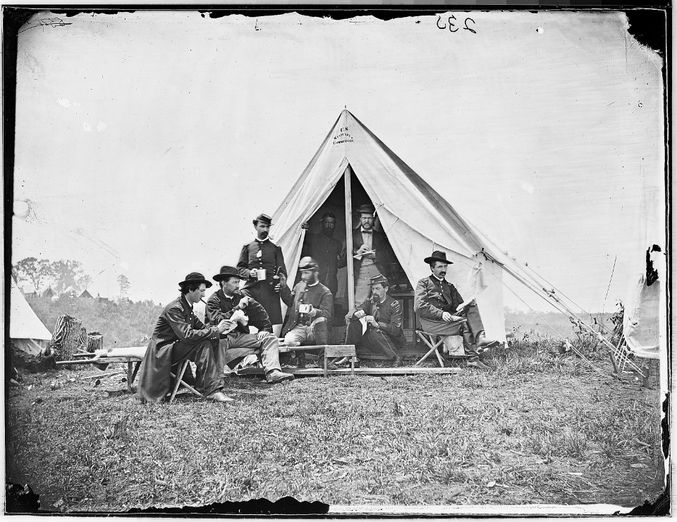 Group of officers, U.S. Sanitary Commission - NARA - 524654