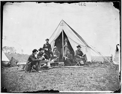 Group of officers, U.S. Sanitary Commission - NARA - 524654