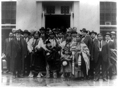 Group of Osage Indians posed outside the White House LCCN93515477 photo