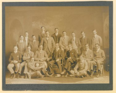 Group of Oxford and Cambridge Athletic team in ordinary dress (HS85-10-12413) original