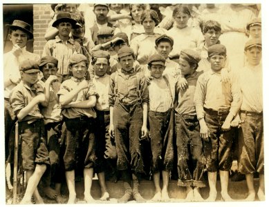 Group of workers in Moritas Mill, Columbus, Ga. Could not get the youngest. I went through the mill in the morning and saw some very young workers, and a number of little dinner toters who LOC nclc.02826