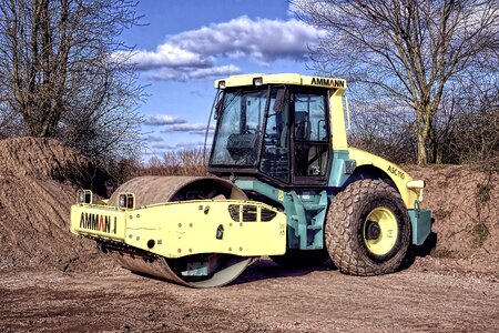 Construction vehicle construction machinery winter