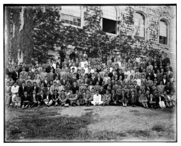 Group portrait of students at the American University, Beirut LOC matpc.07110