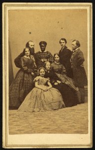 Group portrait, possibly a family, with an African American woman) - S. C. Landon, Photographer, New Milford, Conn LCCN2010647808