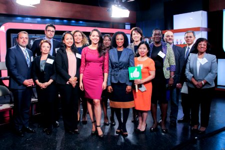 Group photo of the panelists with our hosts following the discussion, October 19, 2016 photo