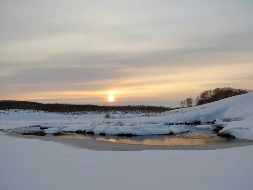 Snow open space highlands