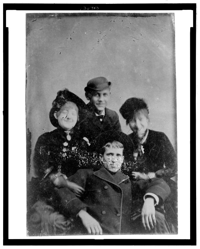 Group portrait of a two men and two women, possibly a family LCCN2006689596