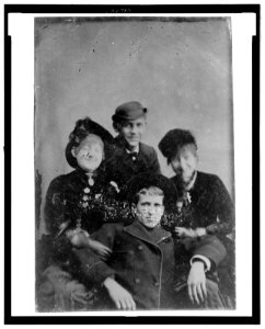 Group portrait of a two men and two women, possibly a family LCCN2006689596