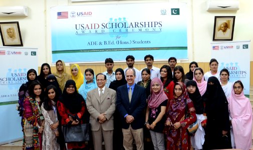 Group photograph of scholarship recipients