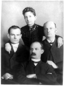 Group picture of Robert Younger, Henrietta Younger, Cole Younger and James Younger LCCN2005679758
