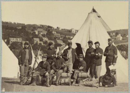 Group, 22d New York State Militia near Harper's Ferry, Va., 1861 (i.e.1862) LCCN2013648632