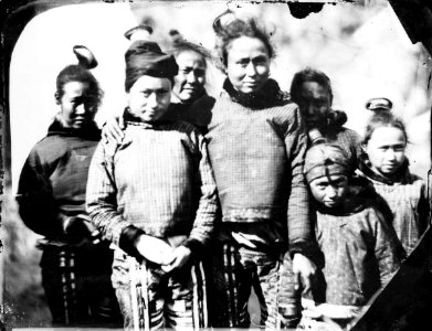 Group portrait of Inuit girls and women RMG G04262