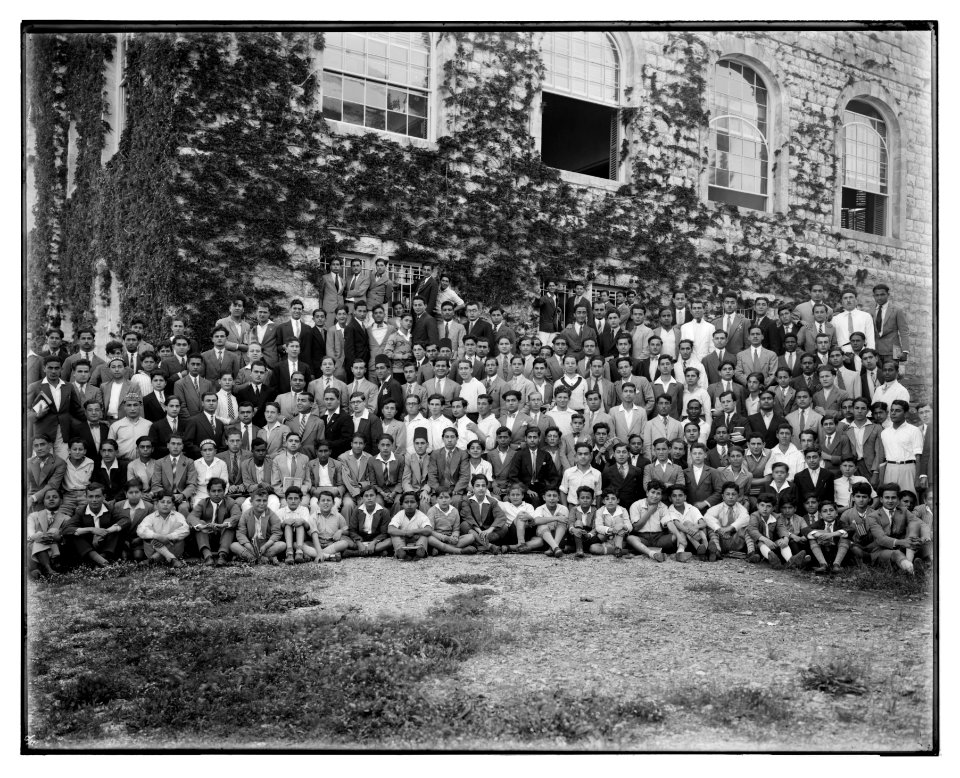 Group portrait of students at the American University, Beirut LOC matpc.07111