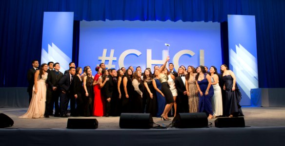 Group selfie at 2015 CHCI gala photo