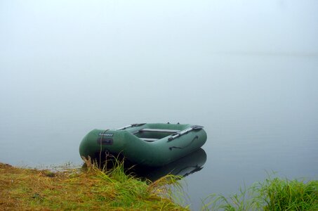 Boat silence drizzle photo