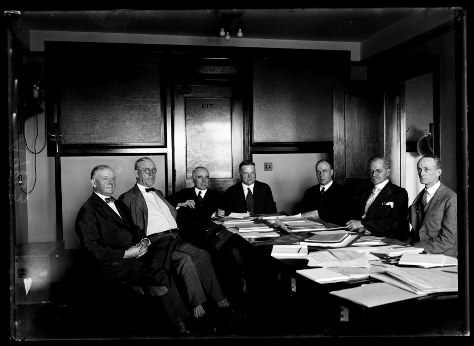 Group, including Herbert Hoover, center LCCN2016887754