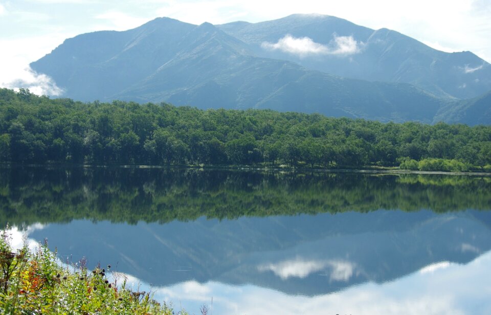 Reflection clouds sky