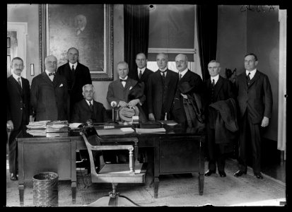 Group; Andrew W. Mellon at desk LCCN2016887030