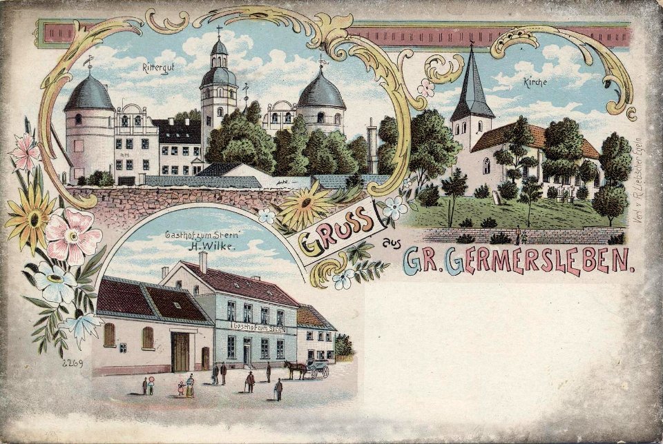Groß Germersleben Litho 1900