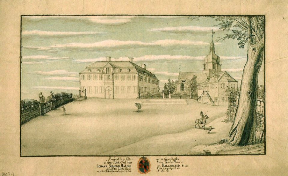 Großgründlach Schloss Kirche St. Lorenz 1798 001