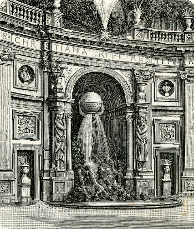 Frascati dettaglio della Cascata di Villa Aldobrandini