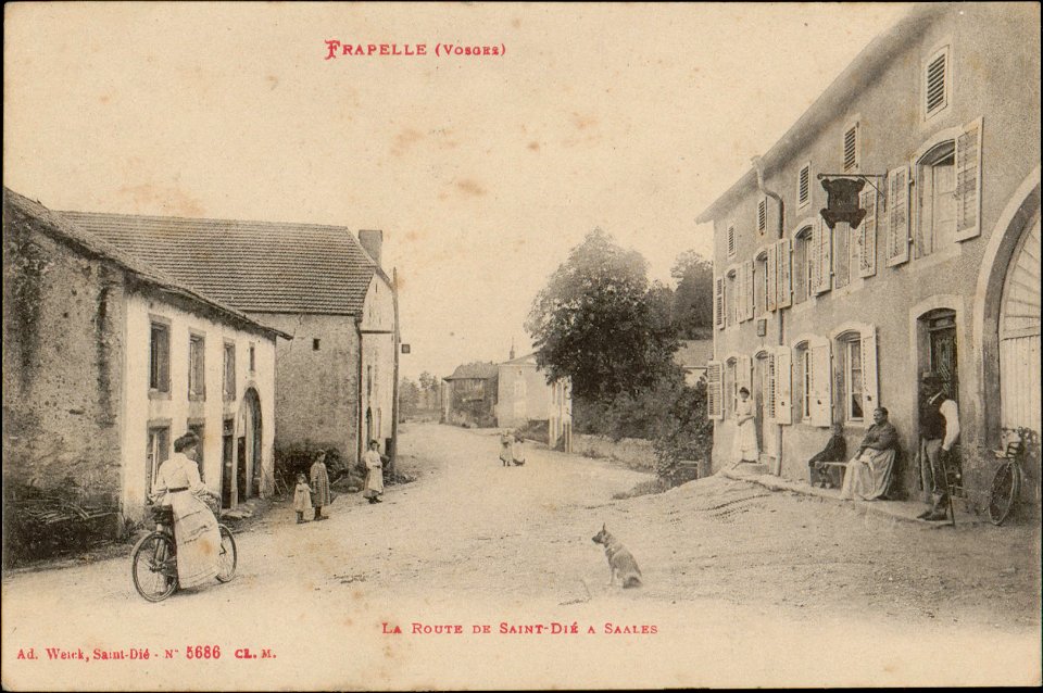 Frapelle (Vosges), La Route de Saint-Dié à Saales CP 4467 PsurR