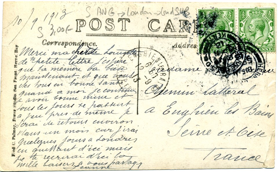 Fred C Palmer Herne Bay 1913 002