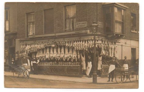 Fred C Palmer RP Young butcher Mortimer St Herne Bay