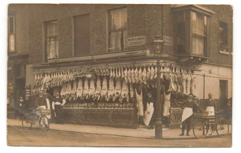 Fred C Palmer RP Young butcher Mortimer St Herne Bay photo