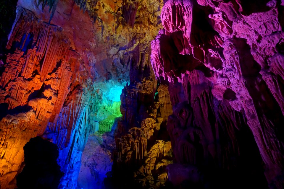 Stalagmite rock formation guangxi