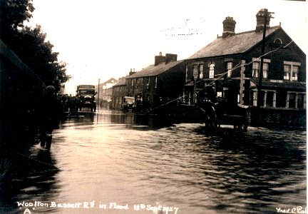 Fred C Palmer Wootten Bassett Road flood 1927 photo