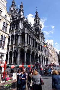 Brussels city old street architecture