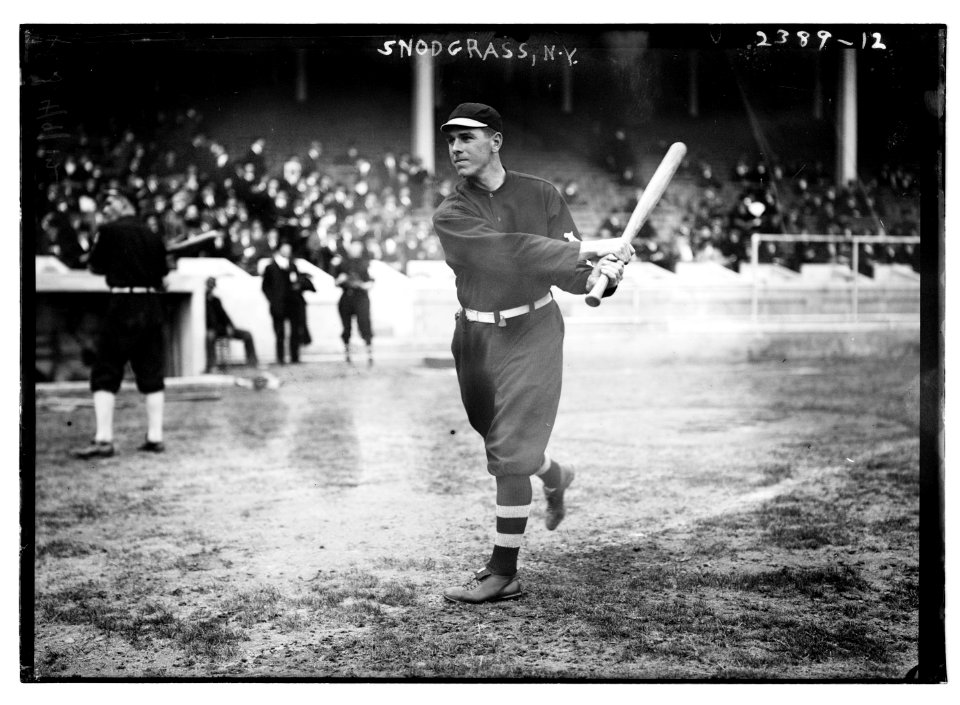Fred Snodgrass, New York NL (baseball), at the 1911 World Series LCCN2014690314