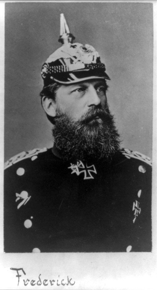 Frederick III of Prussia, 1831-1888, bust portrait, in uniform, maturity LCCN2017656327